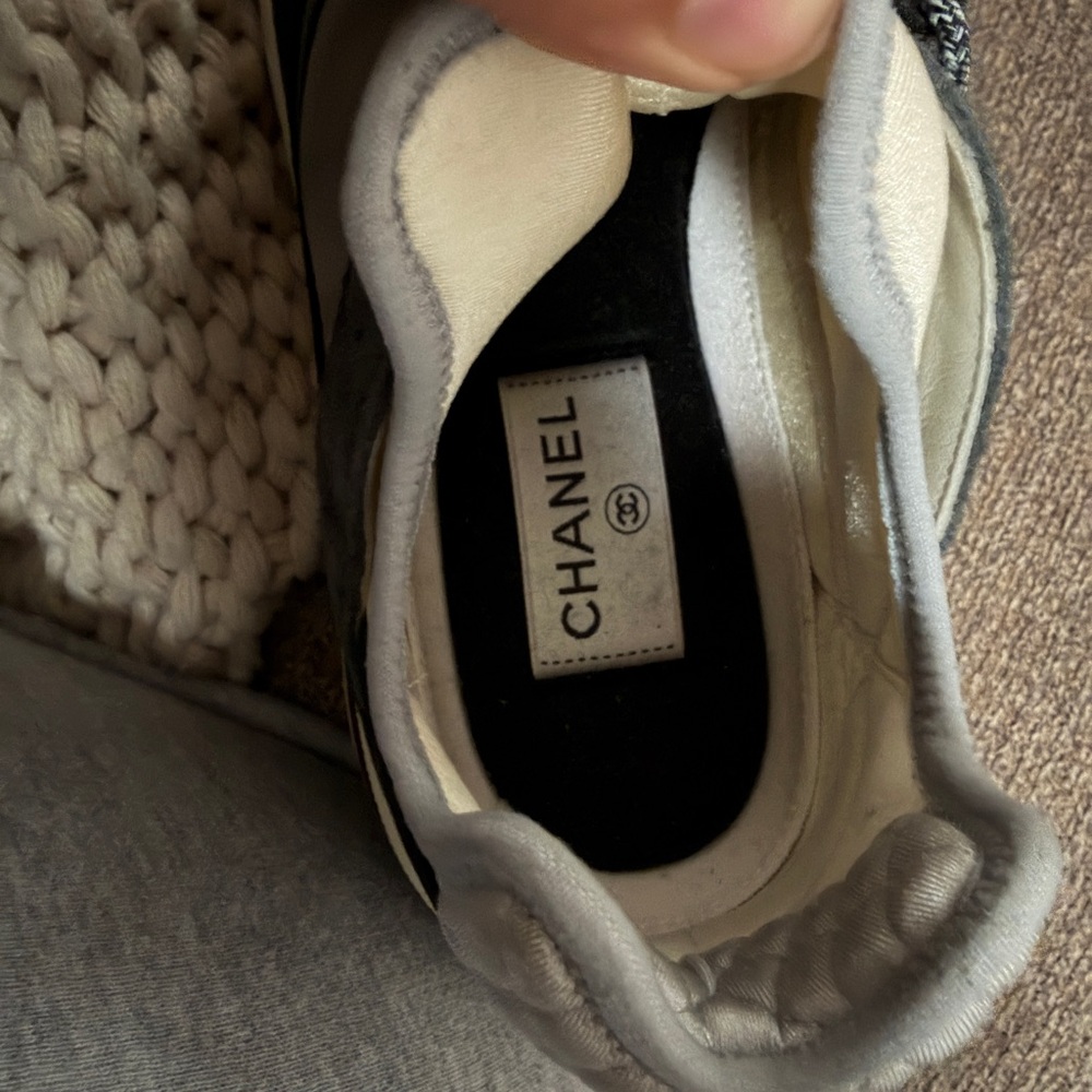 CHANEL Black and Gray Sneakers - Picture 6 of 8